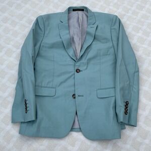 Vintage PORTO FILO SUIT JACKET Teal Green Medium EXTRA FINE SUPER 160'S ITALY
